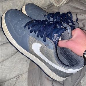 Denim Snake skin Air Force 1 size 12